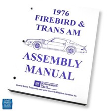 1976 Firebird Trans Am Factory Gm Assembly Manual Each Loose Leaf Unbound