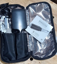 Calista Tools Perfecter Hair Styler Heated Round Brush Travel Bag Curling Iron