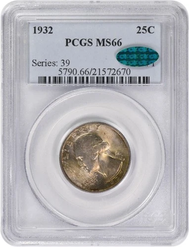 1932 Washington Silver Quarter MS66 PCGS (CAC)