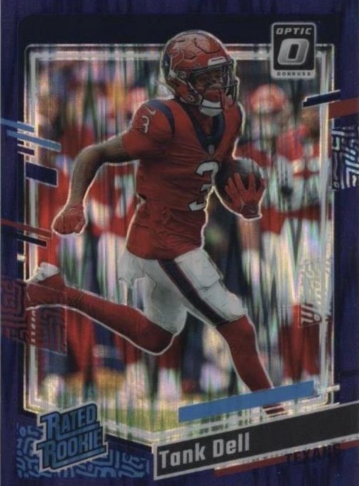 2023 Panini Donruss Optic - Rated Rookie Tank Dell #245 Purple Shock Prizm (RC)