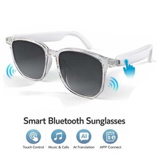 AI Smart Sunglasses Bluetooth Music  Call Audio Real-Time Translation Glasses