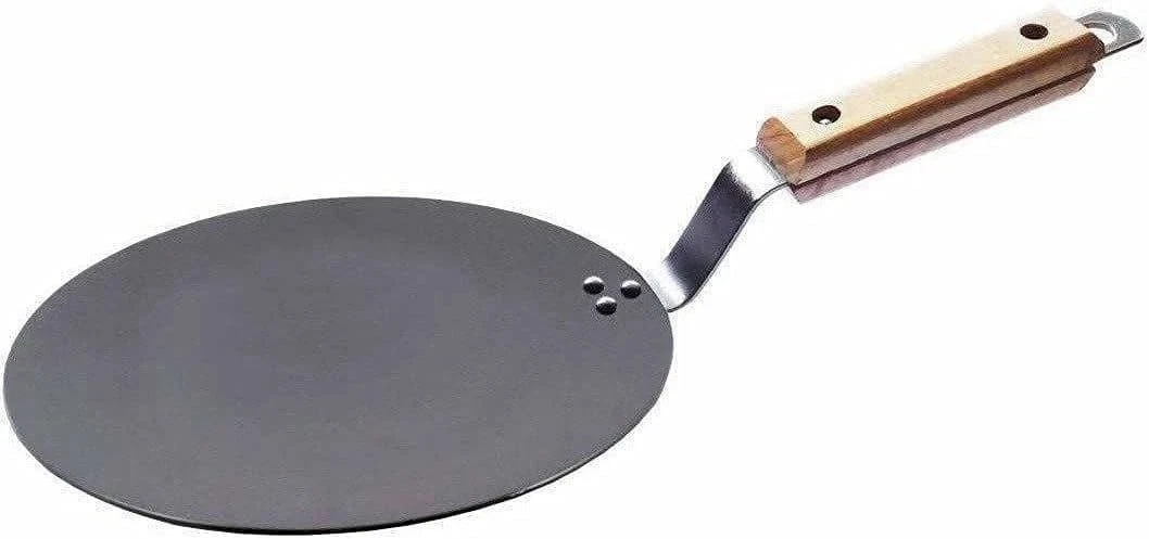 Tabakh 12-Inch Flat Iron Griddle, Tava - Durable Cooking Pan for Kitchen
Opens in a new window or ta