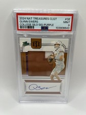2024 National Treasures Collegiate Silhouettes Signature Quinn Ewers /25 Purple
