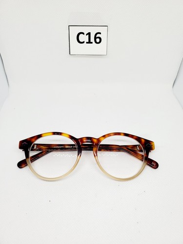 RFLKT Concept Eyeglasses FRAMES ONLY Brown Tort 48-18-140 c1