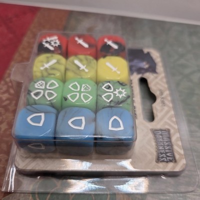 Massive Darkness Marble Dice Kickstarter Exclusive CMON NEW