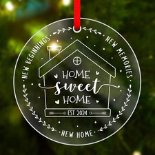 Christmas Ornament 2024 - House Warming Gift for New Home - First Home Ornament