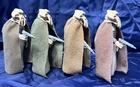 Vintage Star Wars 1983 SquidHead Lot of 4 Colored Capes Original Weapons