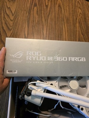 ASUS ROG RYUO III 360 ARGB Liquid CPU Cooler White 360mm 120mm 4-Pin