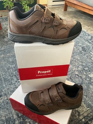 Men s Propet Connelly Strap Diabetic Super  Depth approved Brown 10.5 EEEEE