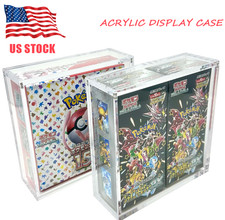 Acrylic Display Case for Pokemon 151 Japanese Booster Box UV Protection US stock