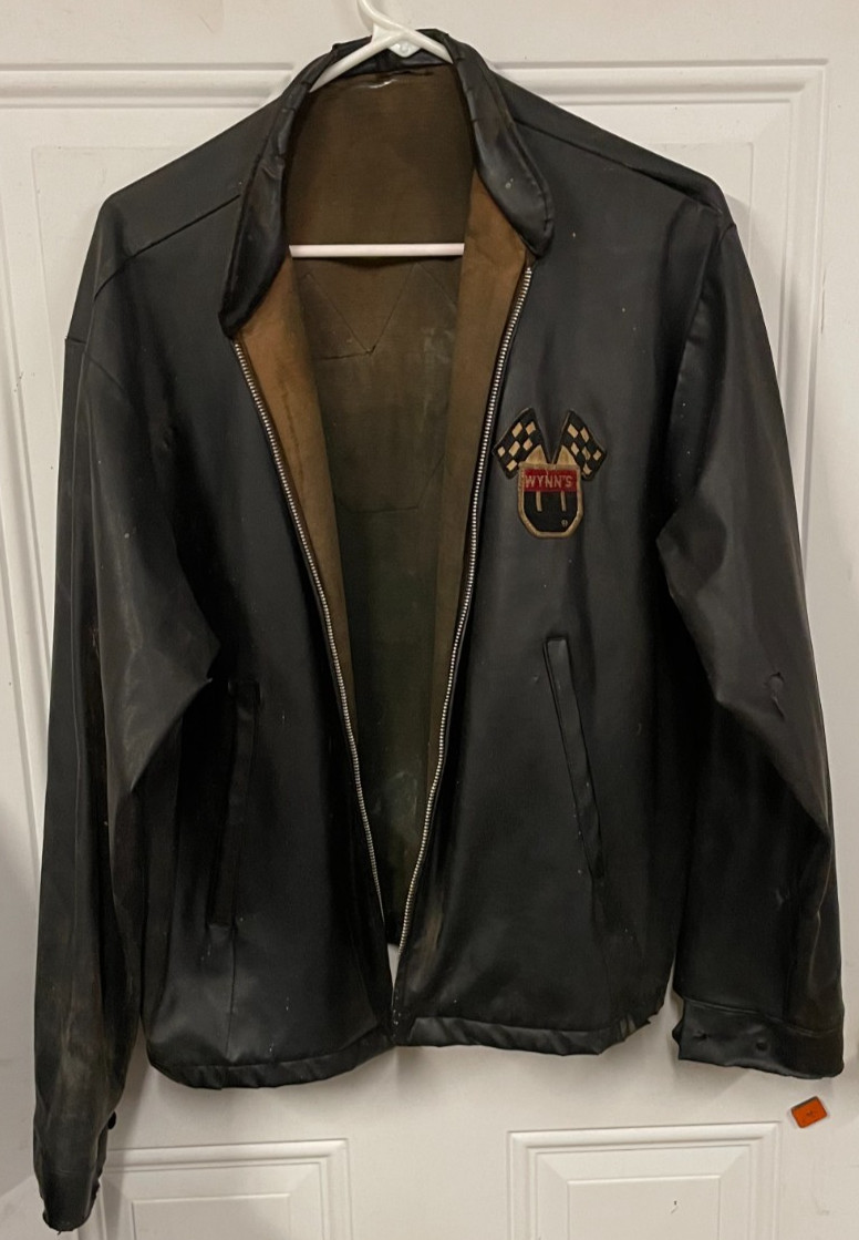 Vgt Wynn's 11 Black Racing Jacket 1950's? Size Medium? Rare SEE DESCRIPTION