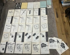 Vintage Lot Of Chicago School Of Watchmaking Lessons 1-34 Missing 13&23 Rare!