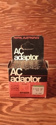 Vintage ORIGINAL MATTEL Electronics AC Adaptor 1103 Boxed 1979 RETRO RARE VG