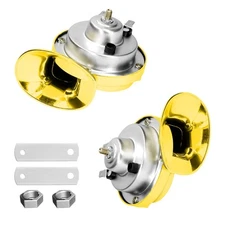 BLAU GRUN 2PCS 300DB Super Loud Train Horns, 12V Waterproof Air Horns