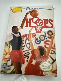 Hoops Nintendo NES CIB Complete In Box W/ Sleeve Manual Vintage