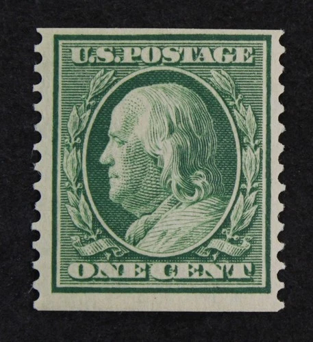CKStamps: US Stamps Collection Scott#387 1c Franklin Mint LH OG