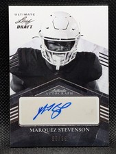 2021 Leaf Ultimate Draft Marquez Stevenson Black & White Auto Silver /99