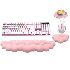 Ergonomic Keyboard Wrist Rest, PU Leather Memory Foam Cloud Wrist Rest for Co...