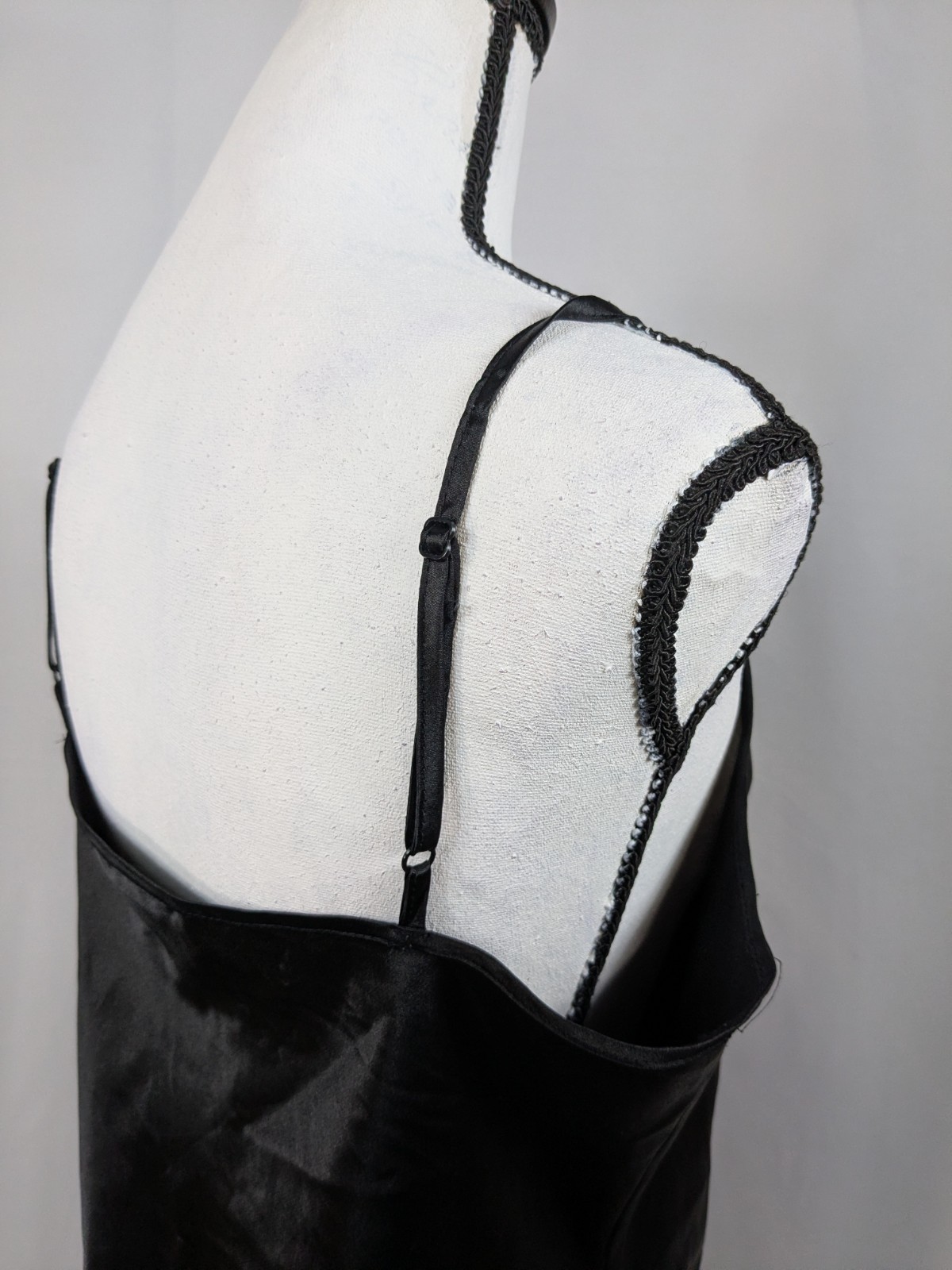 Apt 9 Black Satin Cami Top Basic Layering Sexy Wh… - image 3