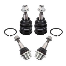 TRQ Front Upper and Lower Ball Joint Set Driver and Passenger Side Compatible...