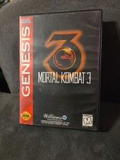 Mortal Kombat 3 Sega Genesis, 1995 CiB Complete Cartridge, Manual Tested