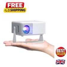 Ultra-Bright 15000 Lumen Mini Projector - 1080P Full HD with 360&deg; Rotation
