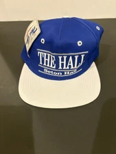 Seton Hall The Hall Split Bar SnapBack Hat Vintage 90s