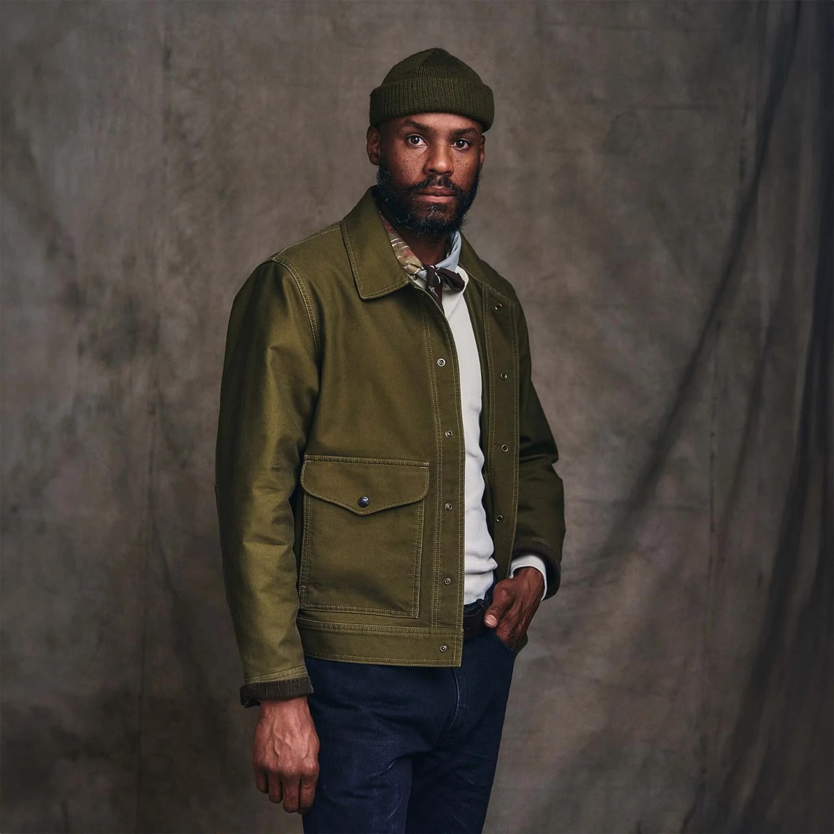 Filson Jungle Cloth Work Jacket - XL - 20277934 Dark Olive Green