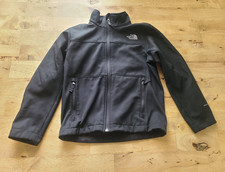 The North Face Boy s Softshell Full-Zip Jacket Zipped Pockets Black S