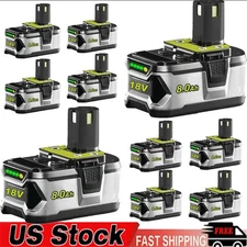 8.0Ah For RYOBI 18V Battery One Plus High Capacity P108 Lithium-Ion P102 P107