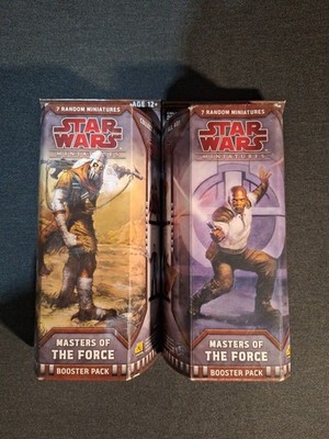 Star Wars Miniatures Booster Masters Of The Force 2x Sealed