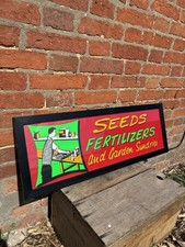 Seed And Fertiliser Advertising Sign