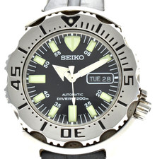 [Near MINT] Vintage Seiko 7S26-0350 Black Monster 42mm Automatik Herrenuhr