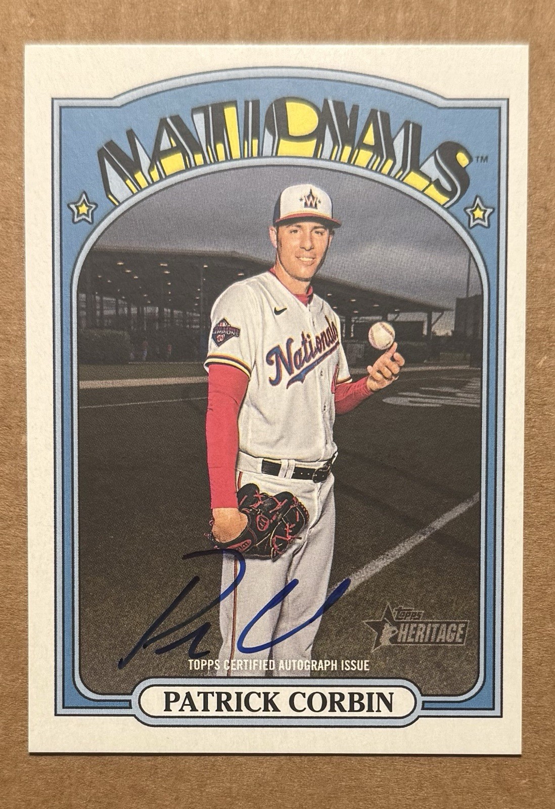 2021 Topps Heritage - Real One Autographs Patrick Corbin #ROA-PC (AU)