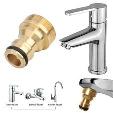 Universal Brass Kitchen Tap Connector 23mm Faucet to Garden Hose Adapter Leakpro