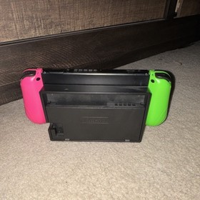 Nintendo Switch Console Neon Green & Neon Pink Joy-Con Controllers with Dock