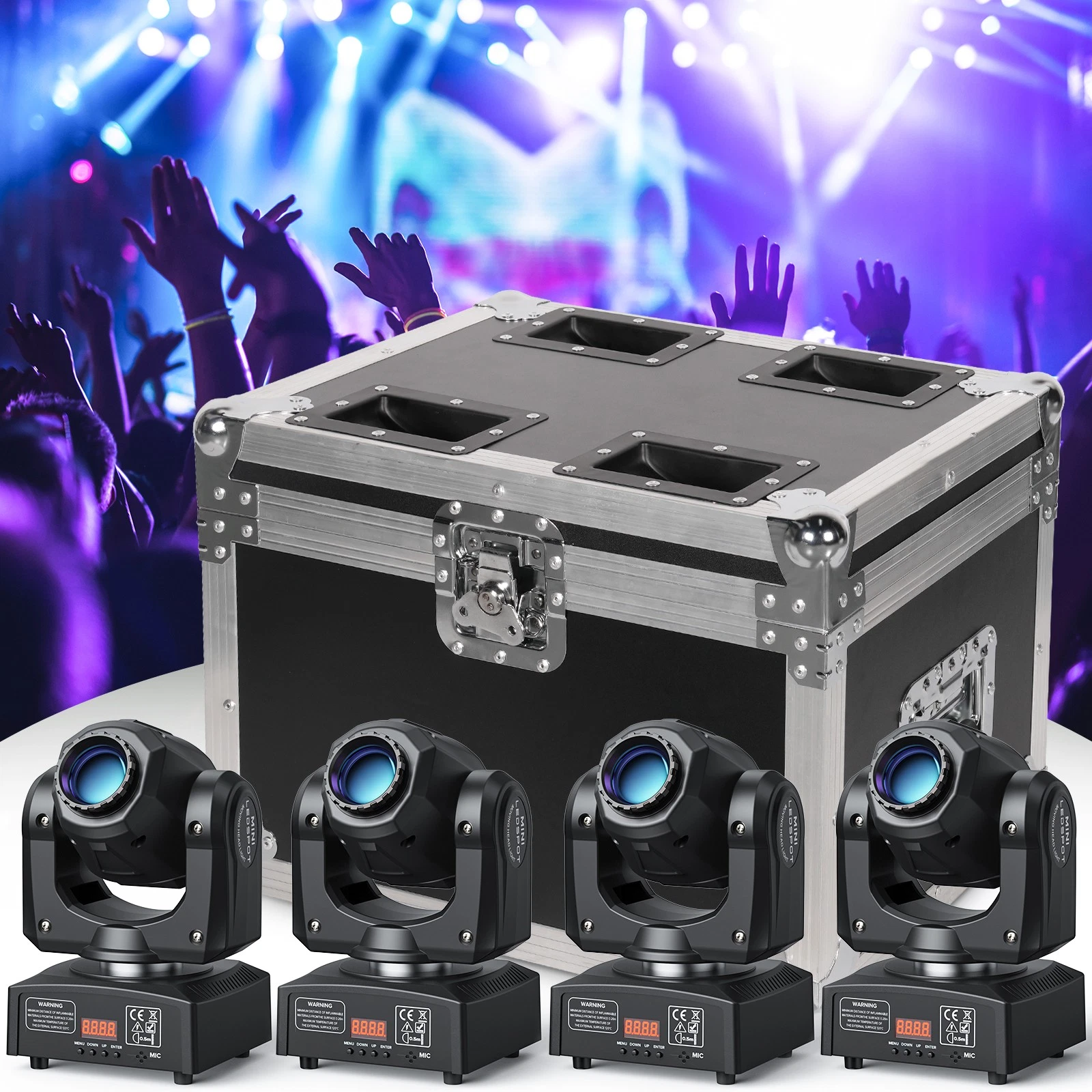 UKing 120W 8 Gobo RGBW LED Moving Head DMX DJ B&uuml;hnenlicht Party Ostern Spot - Bild 1 von 31
