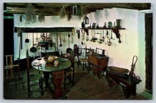 Vintage Postcard- The Kitchen William Trent House Trenton NJ