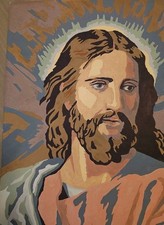 Awesome Paint By Number Jesus Beautiful Warm Colors 12 x16" Unframed