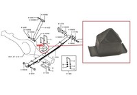 FüR Mitsubishi L200 KL1T/KL2T 2.4Did Heck AufhäNgung Blattfeder Stoß Stopp 15+