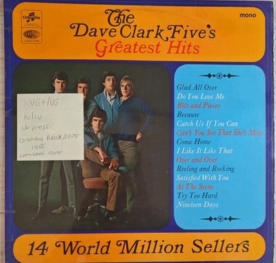 The Dave Clark Five's Greatest Hits Vinyl Record VG+/VG SX 6105 1966