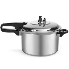 Barton 8 Qt Aluminum Stovetop Pressure Cooker w/ Safety Valve & Seal