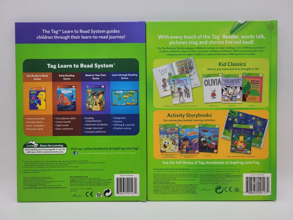 Lot/2 LeapFrog Tag Books Dora Disney Princess Ariel Cinderella LeapReader - Image 2 of 2