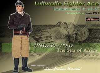 WW2 LUFTWAFFE FIGHTER ACE (HAUPTM. MARSEILLE) KNIGHTS CROSS OL SW DIAMONDS WAR H