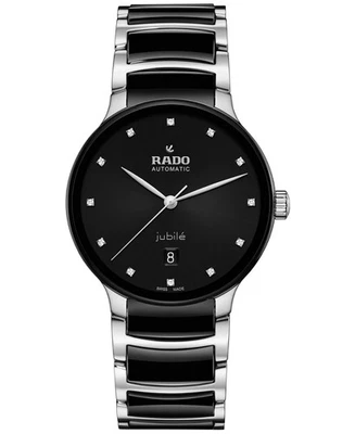 Rado Men's Swiss Automatic Centrix Diamond Ceramic & SS 39.5 mm Watch R30018742 - Image 1 of 4