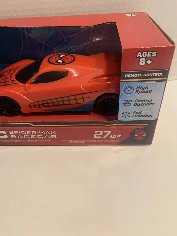  MARVEL SPIDER-MAN REMOTE RED Control RaceCar Full Function RC New  8+ - Image 3 of 4
