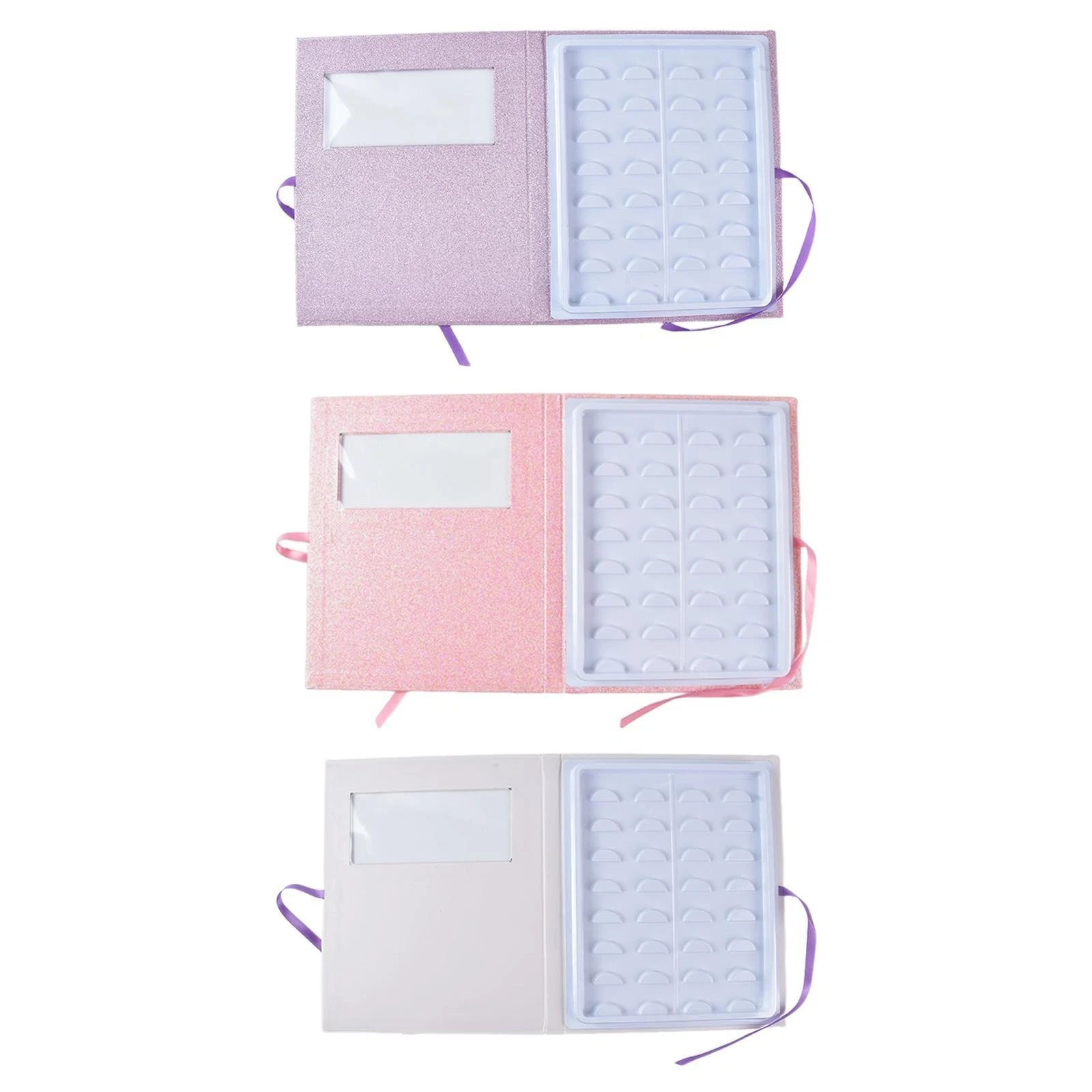 False Eyelash Storage Book Portable Travel Compact Glitter Cover Storage Box
Opens in a new window o