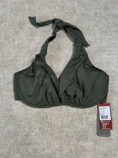 XL (16) Moontide Bikini Top Military D/DD Underwired Swim Tops Beach Swimwear
