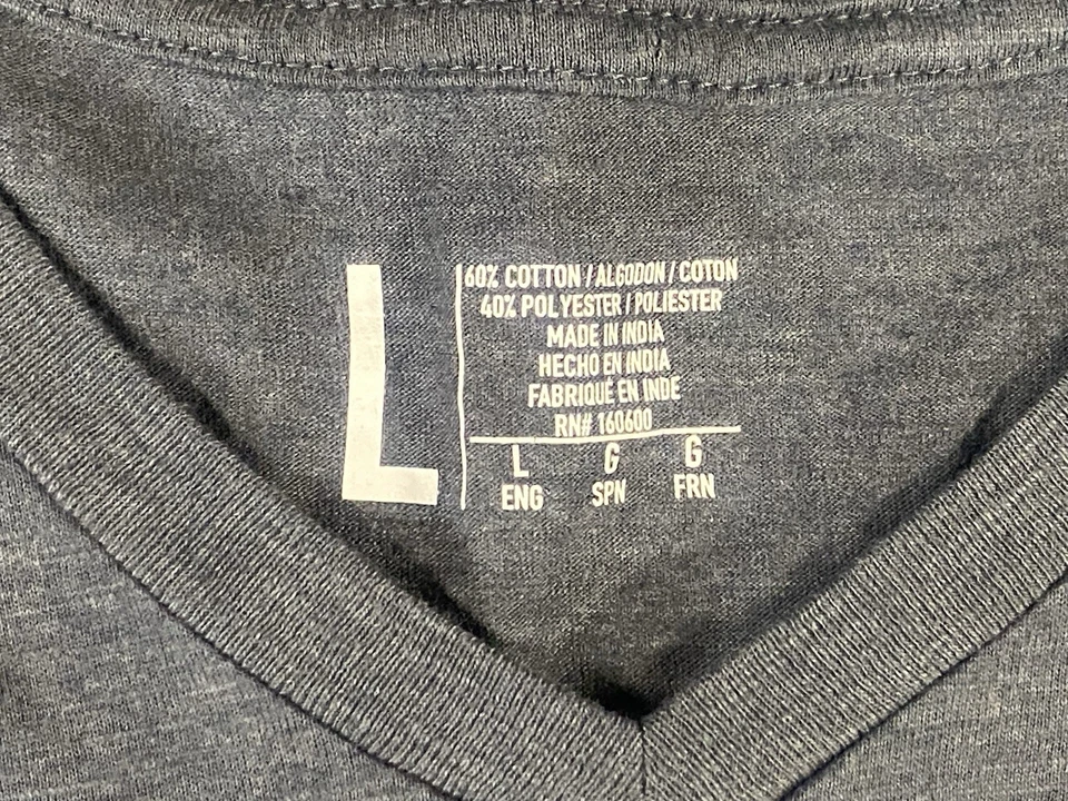 Camisa de pesca Ranger Boats para mujer grande manga corta cuello en V pizarra nueva sin etiquetas Foto 3 de 4