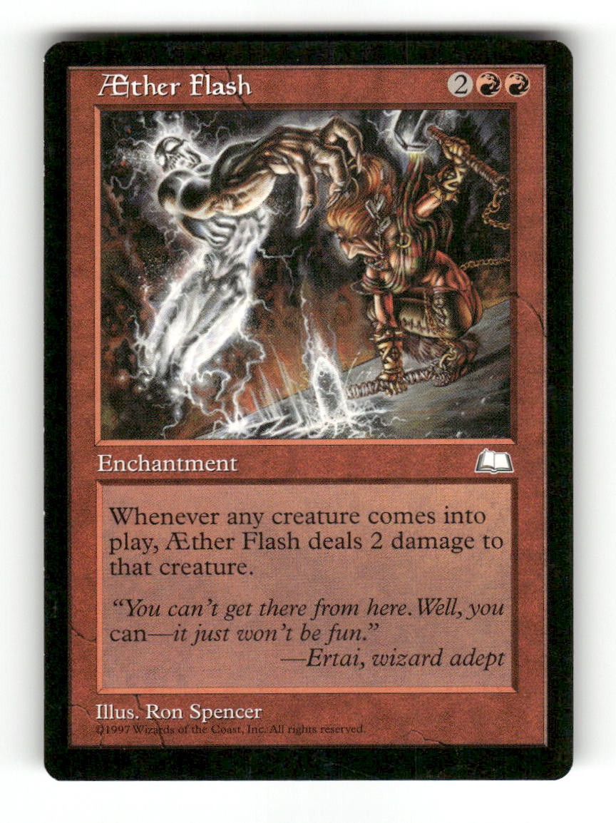 Aether Flash Uncommon Weatherlight Magic: The Gathering Near Mint